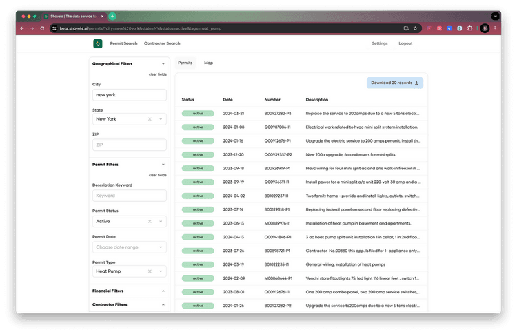 Shovels.ai + Re-Zone.ai Integration